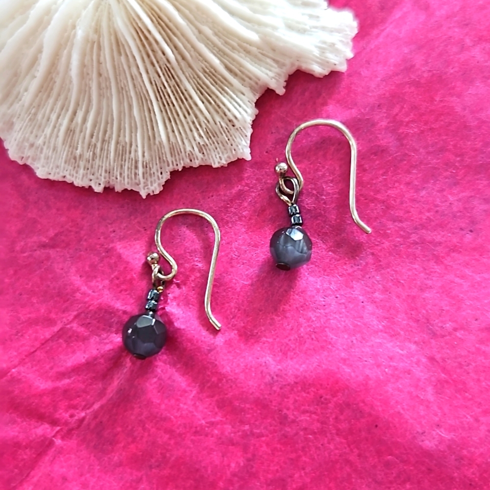 Handmade Sterling Silver Beaded Earrings